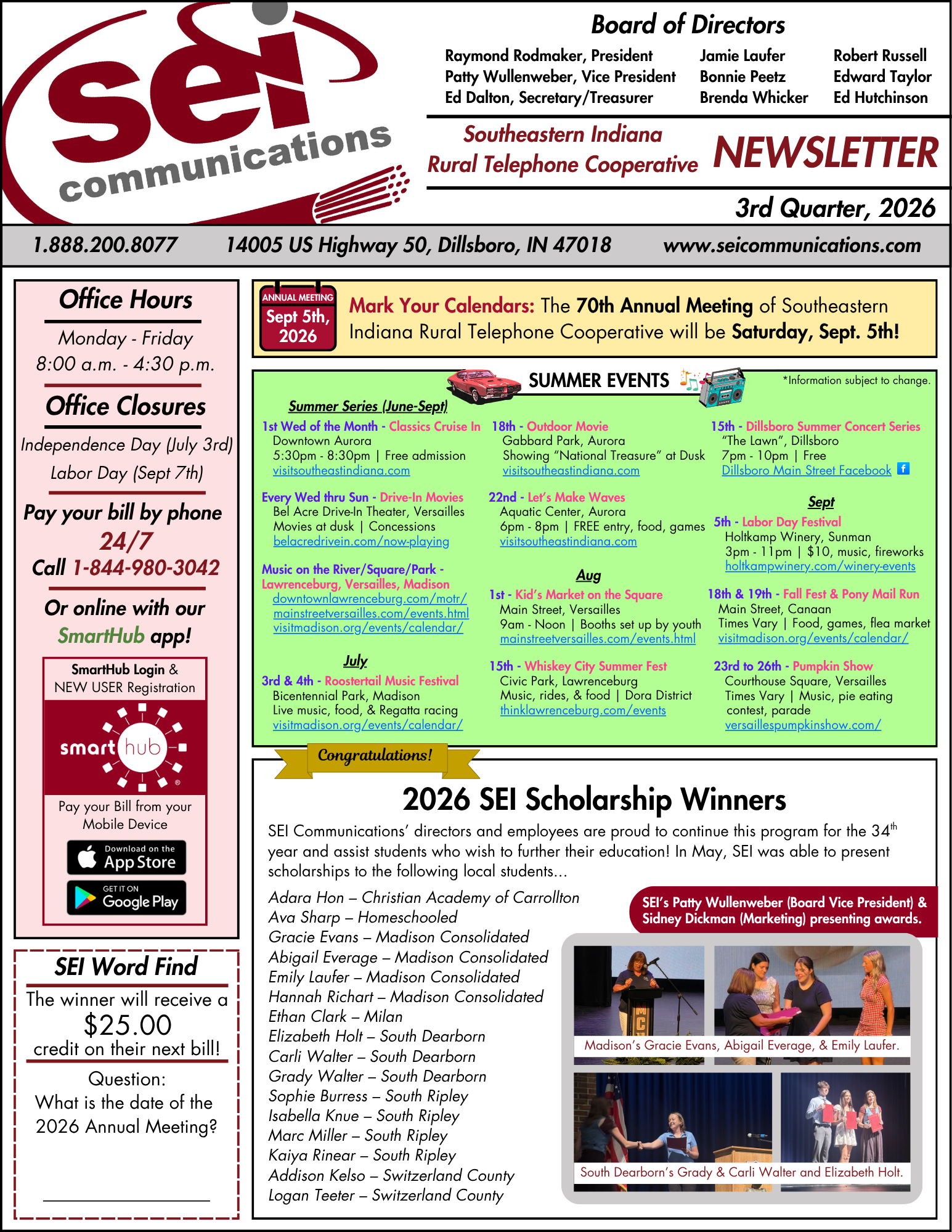 Q3 2026 Newsletter - Front